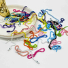Fiasrel 10/50/100pcs Iron Ball Chain Colorful Bead Chains Connector Clasp Metal Hanging Chains for Jewelry Making Supplies Necklace Earring Bracelet Findings DIY Craft Accessories