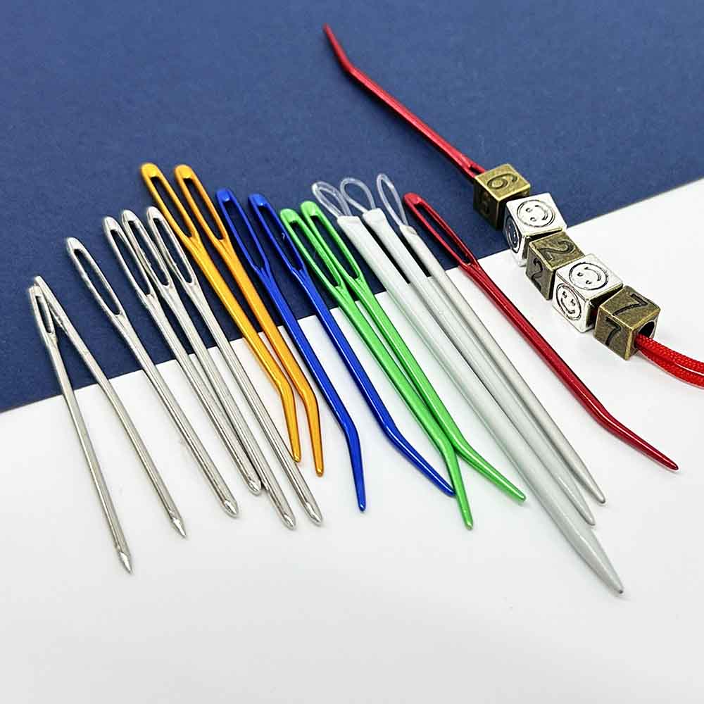 Fiasrel 17pcs/Set Home Sewing Large Eye Blunt Needles for Hand Sewing Yarn Sewing Needles Set Weave Knitting Crochet DIY Craft