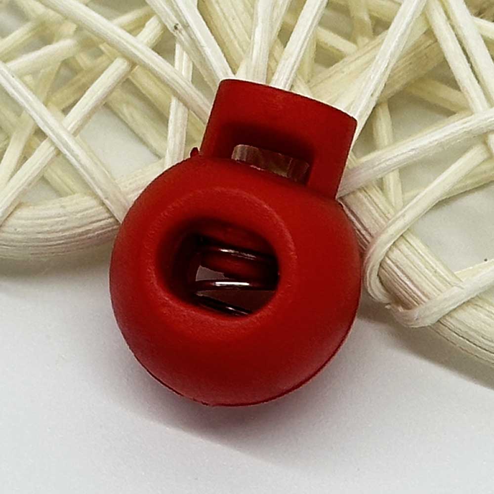 Fiasrel 10/50pcs MIxed Color Plastic Round Cord Locks Single Hole Toggle Spring Stopper for Paracord Elastic Shoelace Drawstring Bags Glove Clips