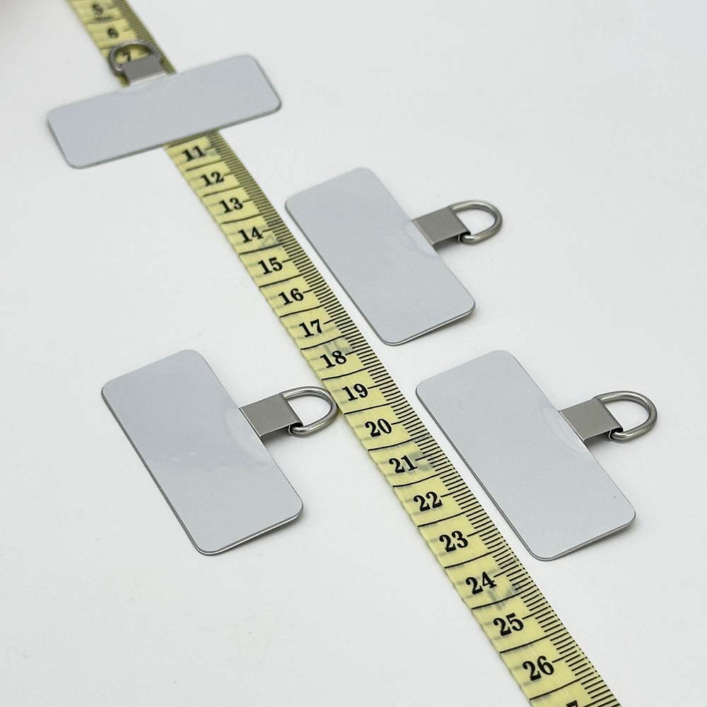 Fiasrel 2/10pcs Stainless Steel Universal Mobile Phone Lanyard Patch Metal Safety Ultra-thin Mobile Phone Strap Accessories