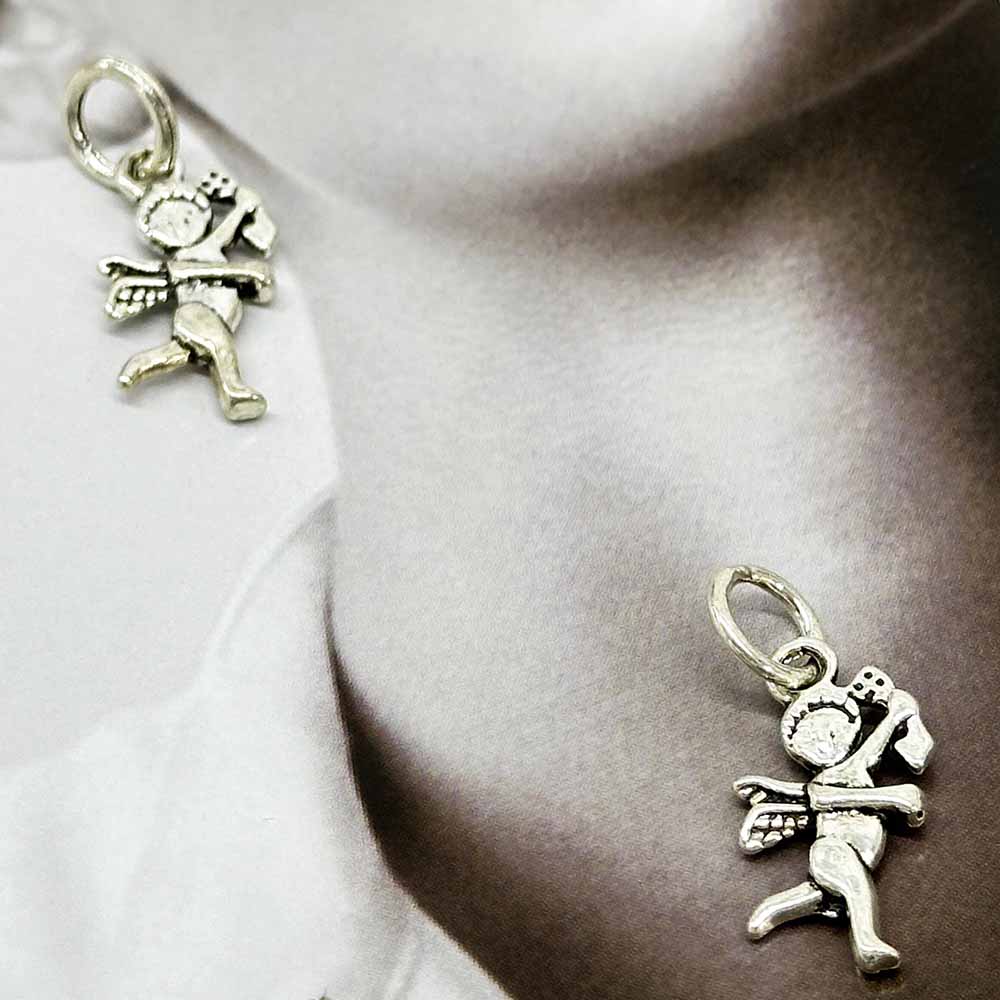 Fiasrel 20pcs Angel Cupid Charms Retro Alloy Angel Pendant for Necklaces Bracelets Earrings Keychains Craft Supplies