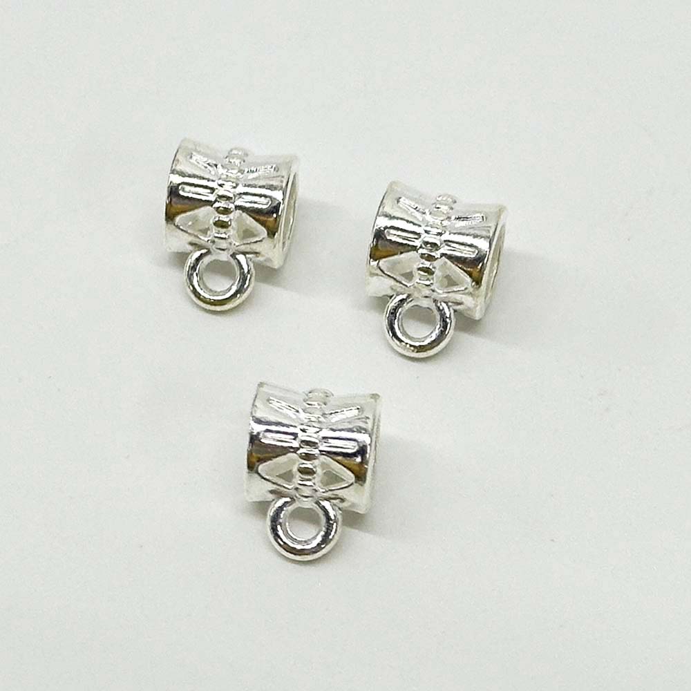 Fiasrel 20/50pcs Antique Alloy Pendant Clasp Bail Beads Loose Spacer Beads Connectors for DIY Necklace Bracelet Jewelry Making Supplies