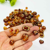Fiasrel 20pcs Baroque Vintage Gilded Color Round Sunflower Butterfly Heart Mirror Blocks Acrylic Beads for Jewelry Making Bracelets Keychain Phone Chains Handmade Craft Supplies