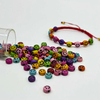 Fiasrel 100/200/300pcs 4*7mm Smiley Face Acrylic Beads Mixed Color Smile-Pattern Spacer Loose Acrylic Beads for Bracelets Necklace Earring Charms Jewelry Craft Handmade Making Supplies