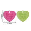 Fiasrel 10pcs Resin Heart-Shaped Charms for DIY Jewelry Making Bracelet Pendant Necklace Earring Accessories