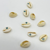 Fiasrel 20pcs Shell Pendant Charms Natural Evil Eye Cowrie Seashell Beads for Jewelry Making Bracelet Necklace Earring DIY Accessories
