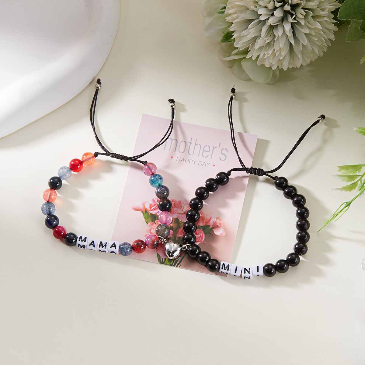 Fiasrel Magnet Bracelets Natural Stone Beads Bracelet Gift Jewelry