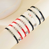 Fiasrel I LOVE YOU Beaded Heart Glow in the Dark Magnetic Luminous Letter Rope Magnet Couple Bracelet Set Gift