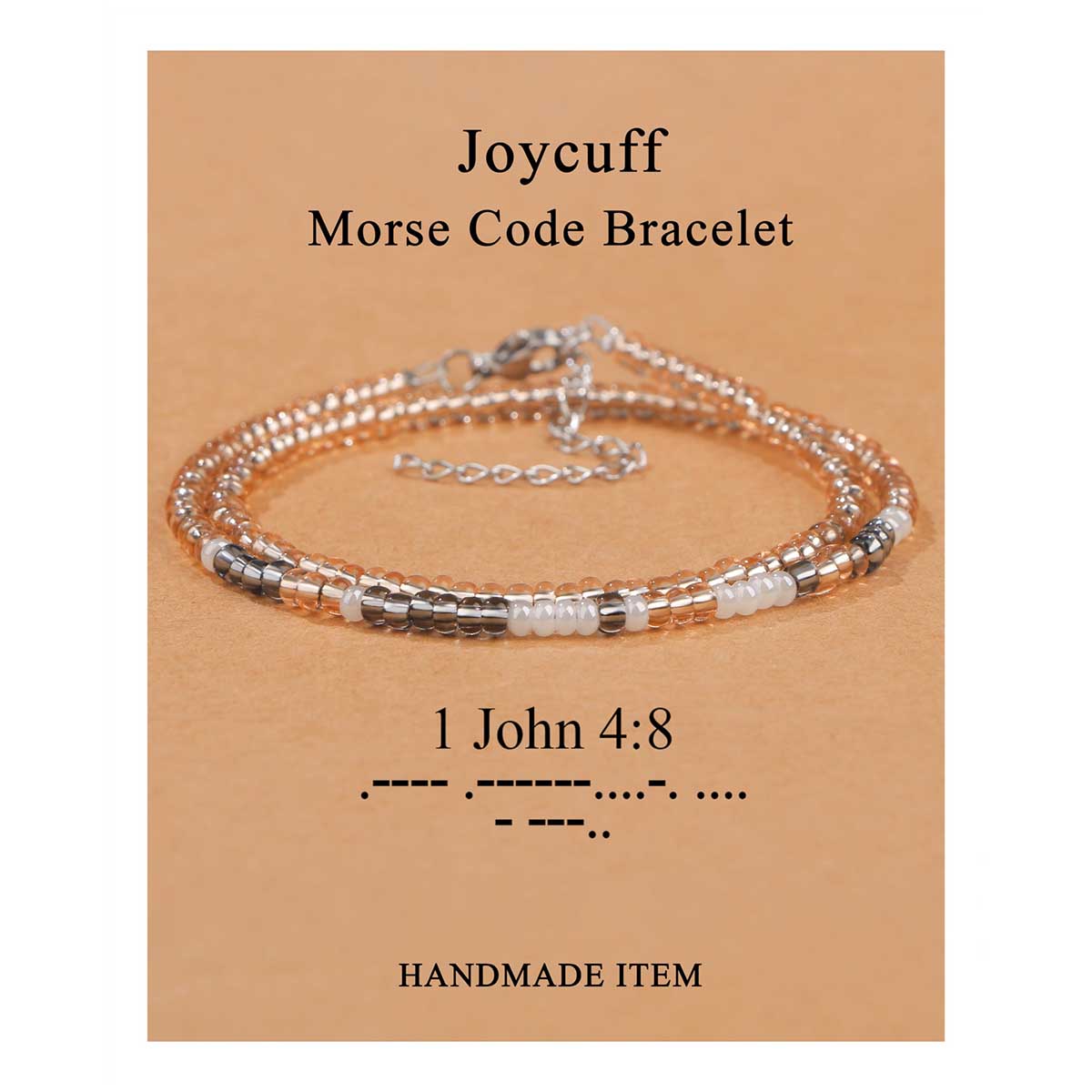 Fiasrel Inspirational Minimalist Picasso Stone Beaded Bracelet Adjustable Stainless Steel Bangles 