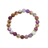Fiasrel Black Rutilated Mother's Day Gift Card Bracelets Natural Crystal Stone Bead Bracelet