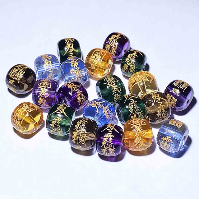 Fiasrel 2025 Snake Year TAI SUI Crystal Beads – Assorted Colors, DIY Craft Beads, Premium Loose Beads for Jewelry Making