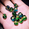 Fiasrel 2025 "Sui Sui Zhu" Engraved Beads | Year of the Snake Accessories | Loose Carved Beads for DIY Bracelets | "Yearly Blessings" Charms