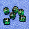 Fiasrel Engraved Green Tara Mantra Beads - Versatile DIY Buddhist Bracelet Making Kit with Spiritual Barrel-shaped Beads
