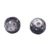 fiasrel 1bundle Natural Silver Obsidian Meteorite Beads – Polished Loose Beads for DIY Bracelet Making