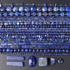 fiasrel 1bundle Lapis Lazuli Bead Mix – Spacers, Crushed Chips & Pendants for DIY Necklace Bracelet Making
