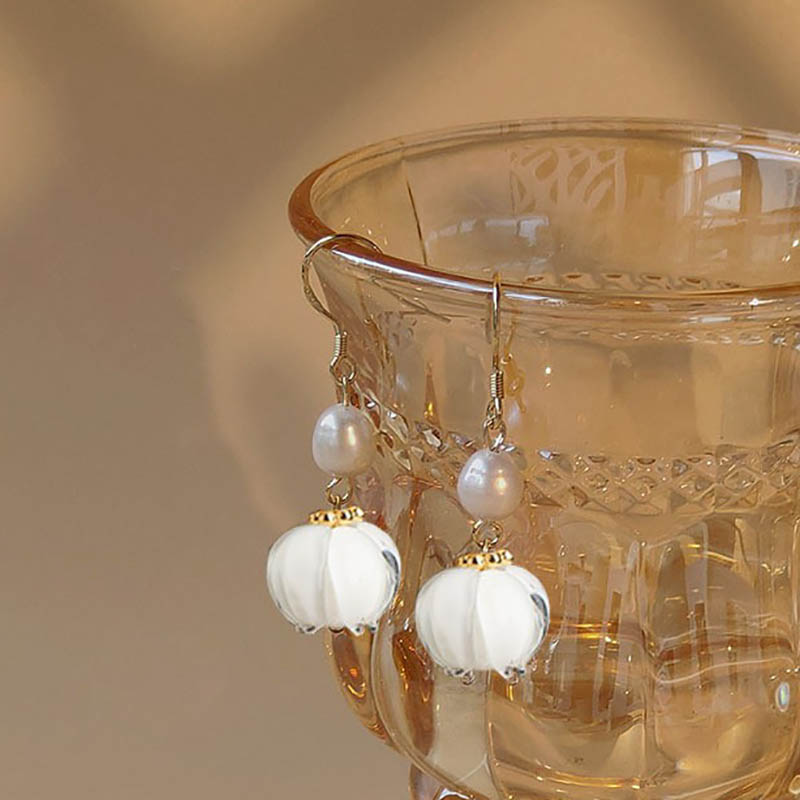 fiasrel 1bundle Temple-style White Lotus Beaded Bracelet with Purple Lion Charm – Xiangji Temple Inspired Buddhist Mala 