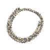 fiasrel Natural Spotted Stone Beads Black Speckled Stone Abacus Beads for DIY Jewelry and Stringing