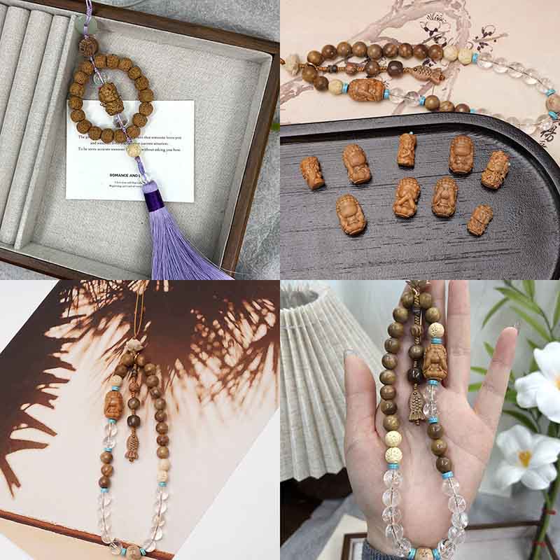 Fiasrel Wooden cultural and recreational bracelet pendant
