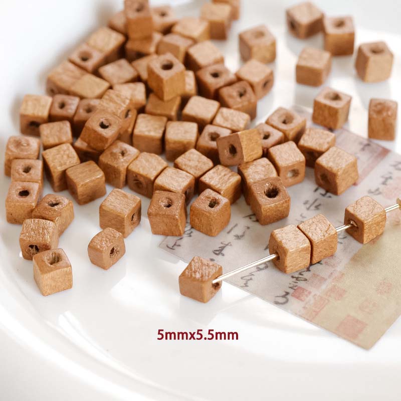 Fiasrel Versatile retro wooden bead diy accessories