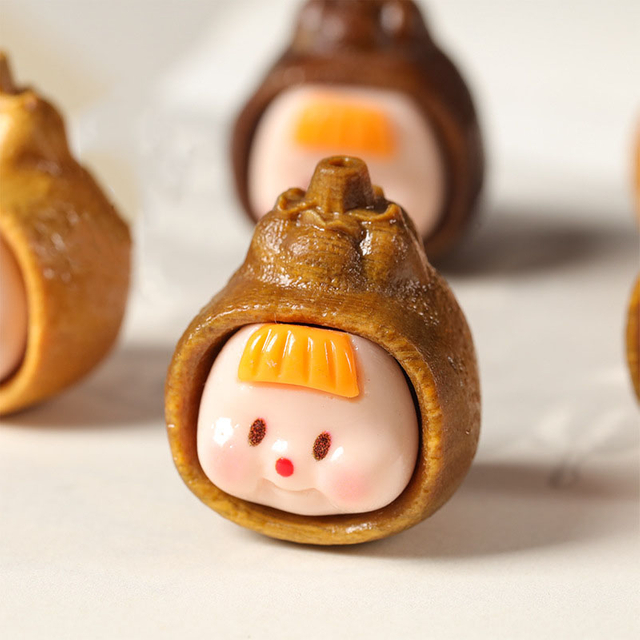 Fiasrel Cute cartoon mangosteen and pomelo ornaments