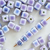 Fiasrel 10pcs Purple series ceramic beads