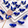 Fiasrel Cute hand-painted bird ceramic beads