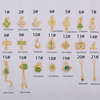 Fiasrel DIY Sand Gold Rabbit Clover Gourd Samll Drop Pendant