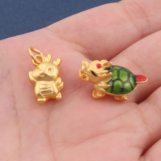 Fiasrel diy Dragon Turtle Drop Pendant