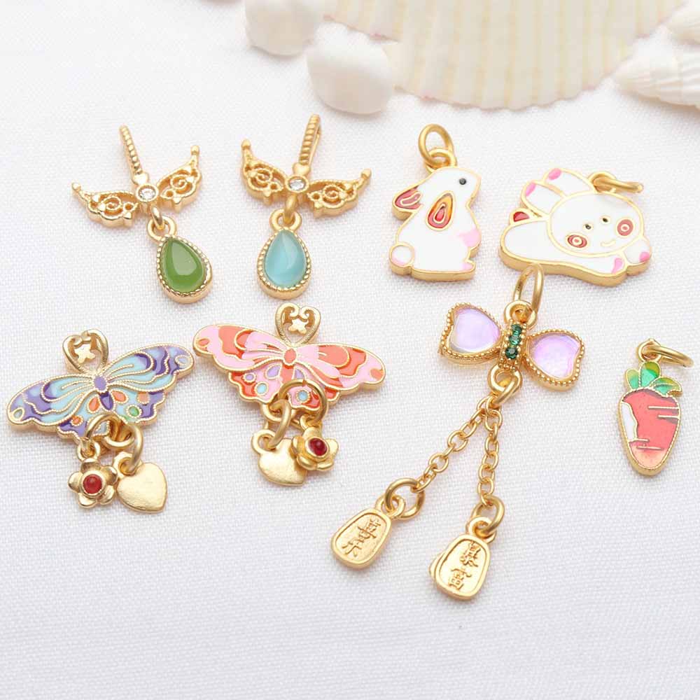 Fiasrel DIY Rabbit, butterfly, Drop Pendant