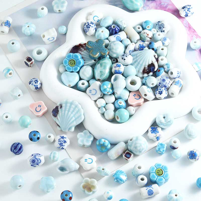 Fiasrel Ocean-style ceramic beads
