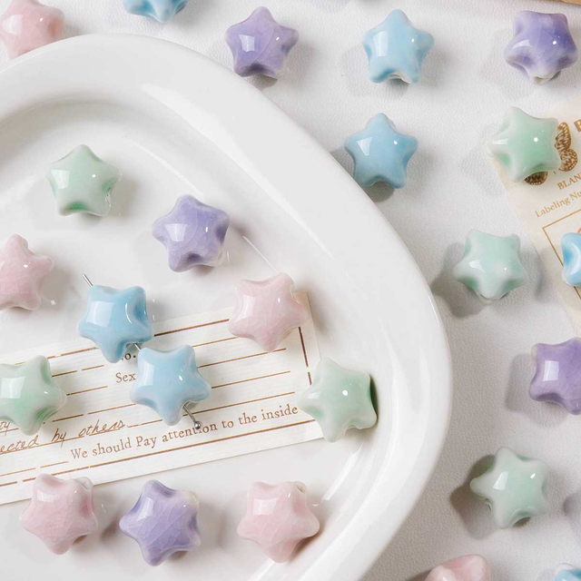 Fiasrel Ceramic stars and scattered beads