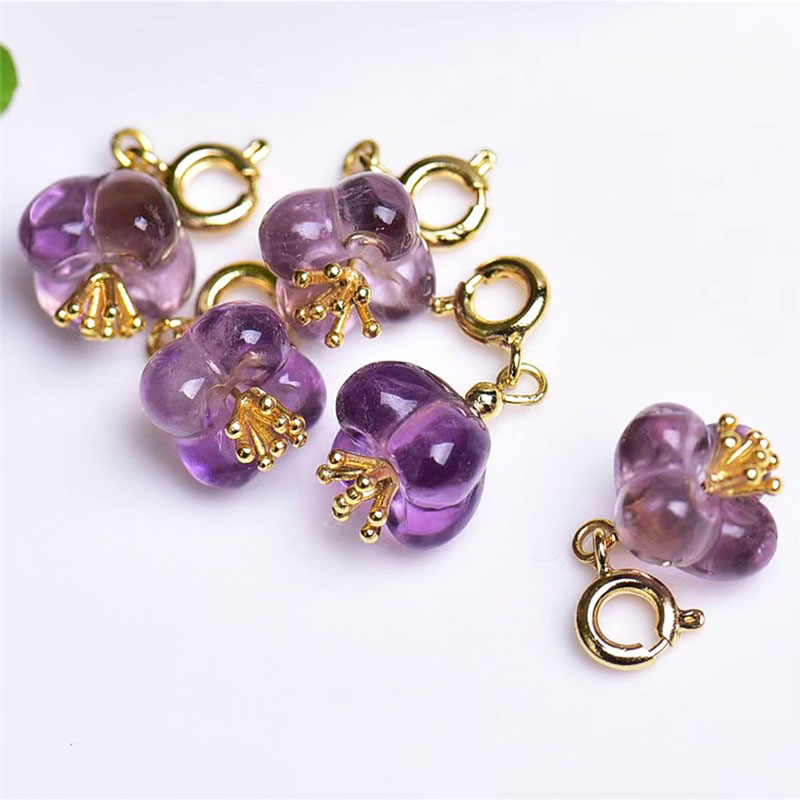 Fiasrel Amethyst osmanthus Drop Pendant