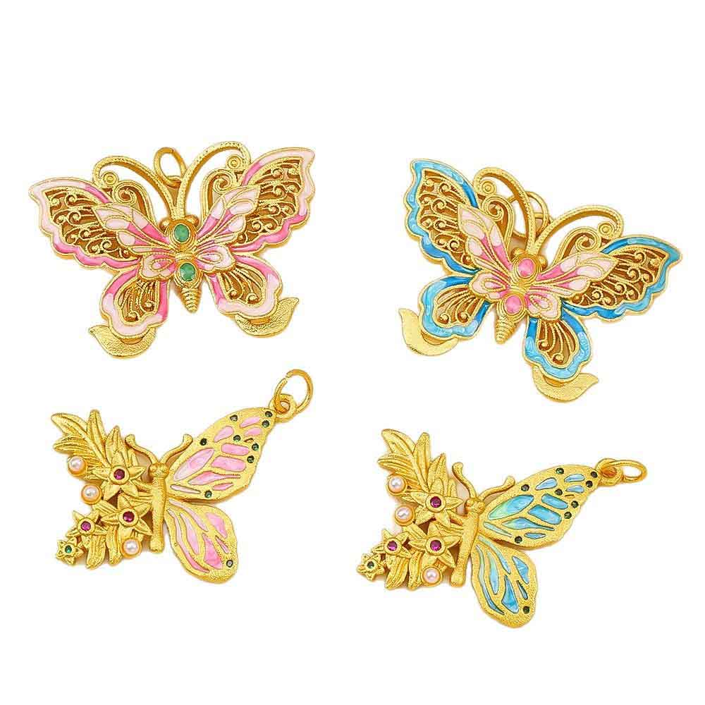 Fiasrel Floating light little butterfly Drop Pendant