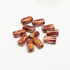 Fiasrel Printed cylindrical and square wooden beads