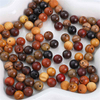 Fiasrel Natural wood bead round bead diy jewelry