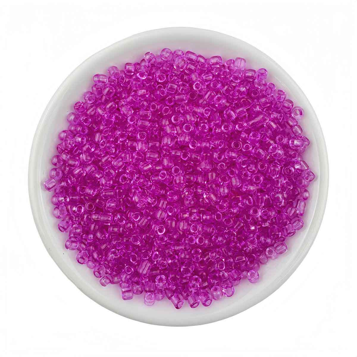 Fiasrel 2/3/4mm Glass Transparent Seed Beads - Bulk Loose Beading 