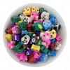 Fiasrel 10mm diy soft clay beads with mixed-color small animals
