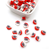 Fiasrel 100pcs Mixed-color Christmas and Halloween soft clay spacer beads