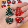 Fiasrel 20pcs Christmas is filled with hearts DIY Shamballa Beads
