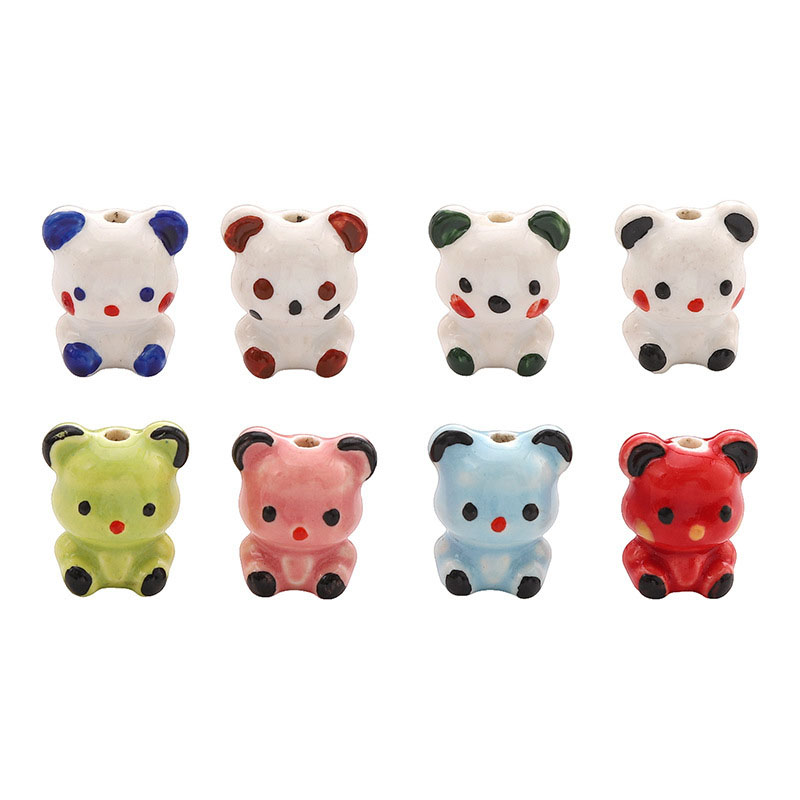 Fiasrel Fun Bear Ceramic beads