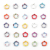 Fiasrel Hollow plum blossom ceramic beads