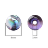 Fiasrel 10g Two-Tone Aurora Glass Round Beads Seed Beads