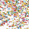Fiasrel 450g Silver-Lined Transparent Glass Seed Beads Loose Beads