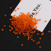 Fiasrel 10g 4mm Frosted Clear Glass Seed Beads for DIY Jewelry Making