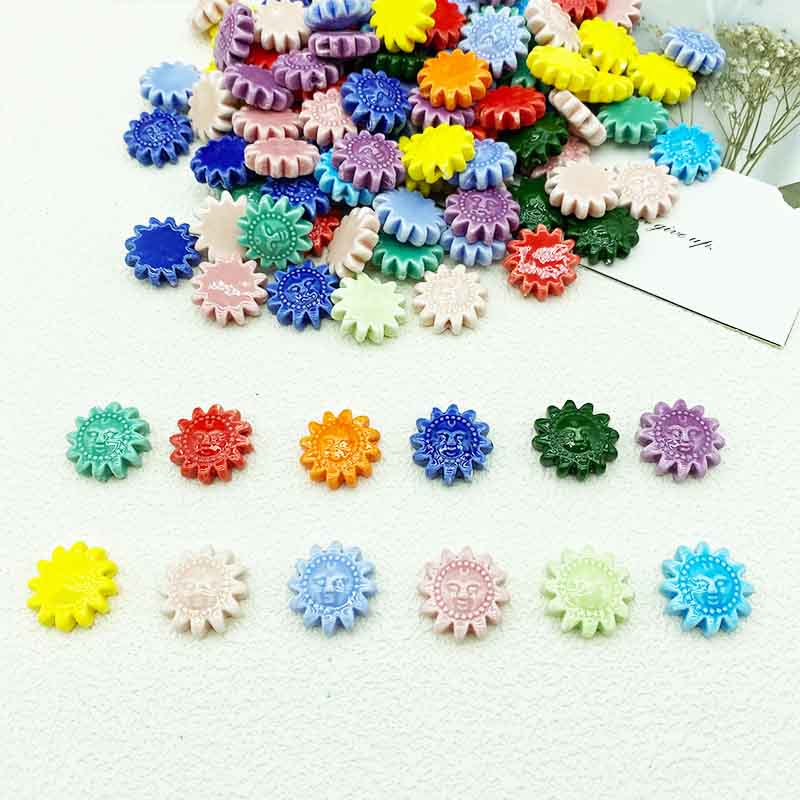 Fiasrel Sunflower ceramic beads