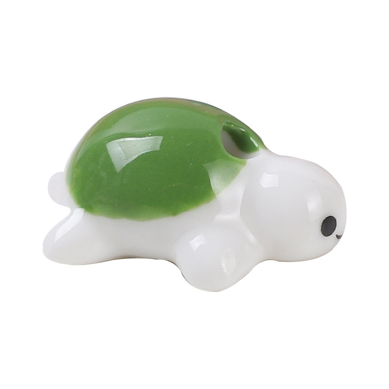 Fiasrel Cute hand-painted turtle ceramic beads
