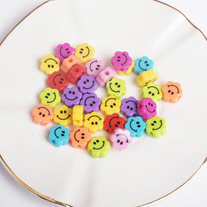 Fiasrel 10mm Flower smiling face pearl