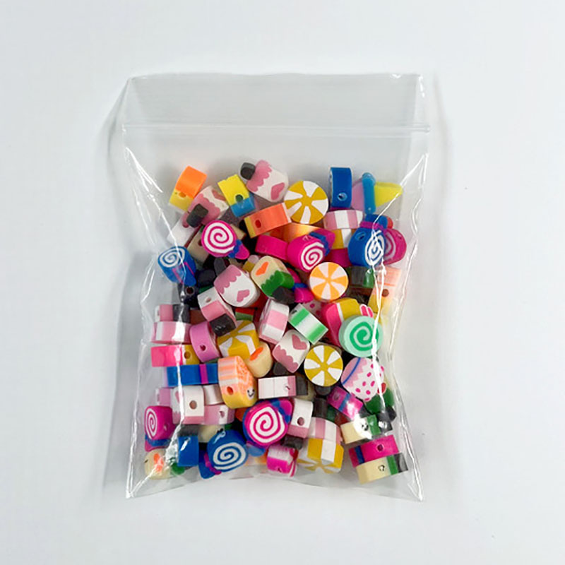 Fiasrel 100pcs diy mixed-color accessory soft clay beads