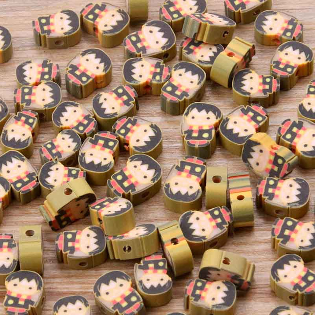 Fiasrel 20pcs Character series soft clay beads