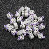 Fiasrel 1000pcs Children's diy little rabbit soft clay beads